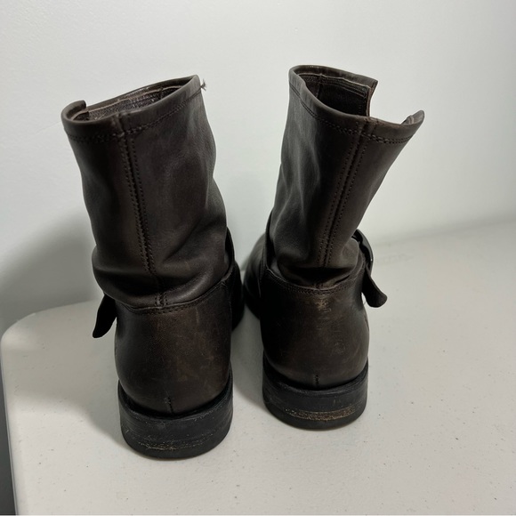 Frye Natalie Short Engineer Boot in Charcoal Size 7.5 - Picture 6 of 10